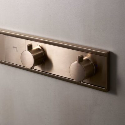 Hansgrohe RainSelect thermostaat voor douche 3 verbruikers brons geborsteld 15381140 4