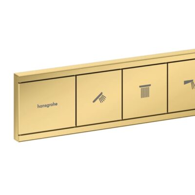 Hansgrohe RainSelect thermostaat voor douche 3 verbruikers goud 15381990 5
