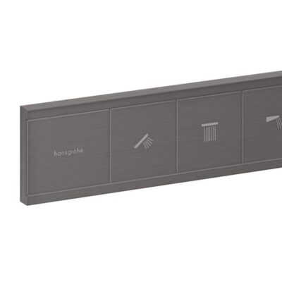 Hansgrohe RainSelect thermostaat voor douche 3 verbruikers zwart chroom geborsteld 15381340 5