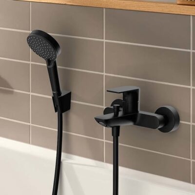 Hansgrohe Rebris E eengreeps opbouw badmengkraan 2 verbruikers mat-zwart 72450670 4