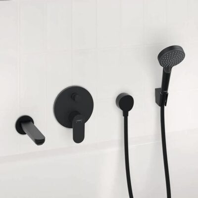 Hansgrohe Rebris S eengreeps inbouw mengkraan voor bad 2 verbruikers mat-zwart 72466670 4