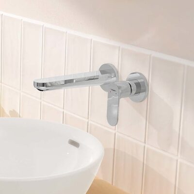 Hansgrohe Rebris S eengreeps inbouw wastafelmengkraan met EcoSmart met altijd open afvoer chroom 72528000 4