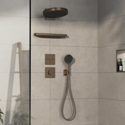 Hansgrohe ShowerSelect Comfort E omsteller 3 verbruikers brons geborsteld 15573140 5