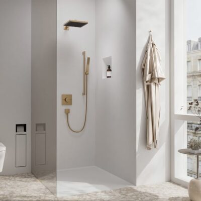 Hansgrohe ShowerSelect Comfort E thermostaat voor bad & douche 2 verbruikers brons geborsteld 15578140 6