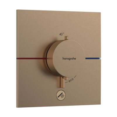 Hansgrohe ShowerSelect Comfort E thermostaat voor bad & douche 2 verbruikers brons geborsteld 15575140 6