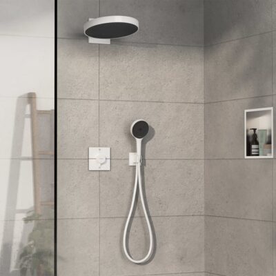 Hansgrohe ShowerSelect Comfort E thermostaat voor bad & douche 2 verbruikers mat-wit 15572700 5