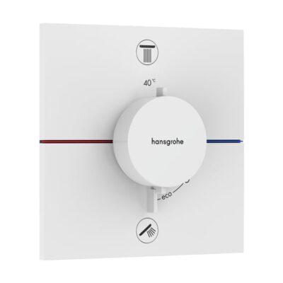 Hansgrohe ShowerSelect Comfort E thermostaat voor bad & douche 2 verbruikers mat-wit 15572700 8