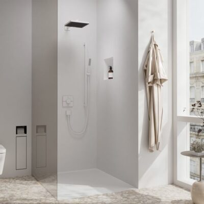 Hansgrohe ShowerSelect Comfort E thermostaat voor bad & douche 2 verbruikers mat-wit 15578700 7