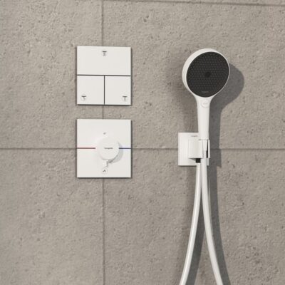 Hansgrohe ShowerSelect Comfort E thermostaat voor bad & douche 2 verbruikers mat-wit 15575700 4