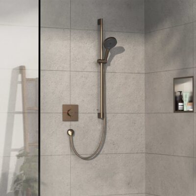 Hansgrohe ShowerSelect Comfort E thermostaat voor douche 1 verbruiker brons geborsteld 15571140 4