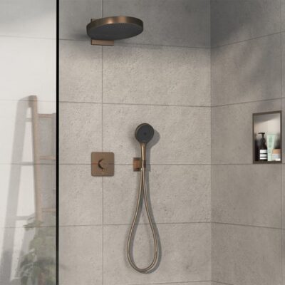 Hansgrohe ShowerSelect Comfort Q thermostaat voor bad & douche 2 verbruikers brons geborsteld 15586140 5