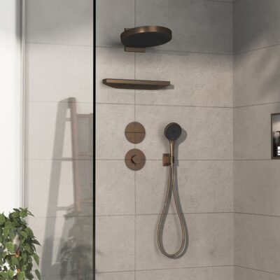 Hansgrohe ShowerSelect Comfort S omsteller 3 verbruikers brons geborsteld 15558140 5