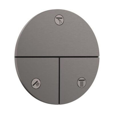 Hansgrohe ShowerSelect Comfort S omsteller 3 verbruikers zwart chroom geborsteld 15558340 6