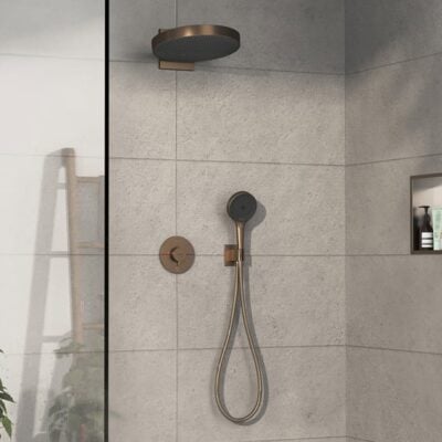 Hansgrohe ShowerSelect Comfort S thermostaat voor bad & douche 2 verbruikers brons geborsteld 15556140 5