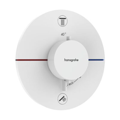 Hansgrohe ShowerSelect Comfort S thermostaat voor bad & douche 2 verbruikers mat-wit 15556700 7