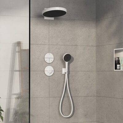 Hansgrohe ShowerSelect Comfort S thermostaat voor bad & douche 2 verbruikers mat-wit 15562700 5