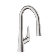 Hansgrohe Talis M51 keukenmengkraan 200 uittrekbaar 2 straalsoorten edelstaal finish 72813800 52