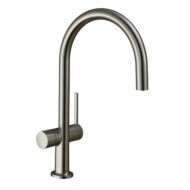 Hansgrohe Talis M54 eengreeps keukenmengkraan 220 apparaatafsluiter 1 straalsoort uitloop draaibaar edelstraal finish 72805800 Hansgrohe Talis M54 eengreeps keukenmengkraan 220 apparaatafsluiter 1 straalsoort uitloop draaibaar edelstraal finish 72805800
