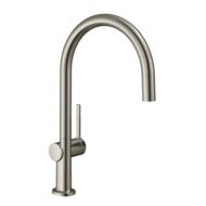 Hansgrohe Talis M54 eengreeps keukenmengkraan 220 draaibare uitloop edelstaal finish 72804800 Hansgrohe Talis M54 eengreeps keukenmengkraan 220 draaibare uitloop edelstaal finish 72804800