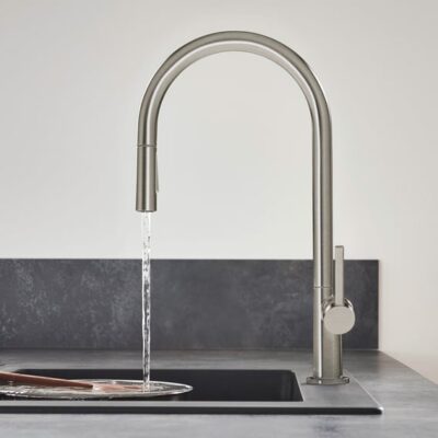 Hansgrohe Talis M54 keukenmengkraan 210 uittrekbaar 2 straalsoorten edelstaal finish 72800800 8