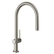 Hansgrohe Talis M54 keukenmengkraan 210 uittrekbaar draaibaar edelstaal finish 72802800 Hansgrohe Talis M54 keukenmengkraan 210 uittrekbaar draaibaar edelstaal finish 72802800
