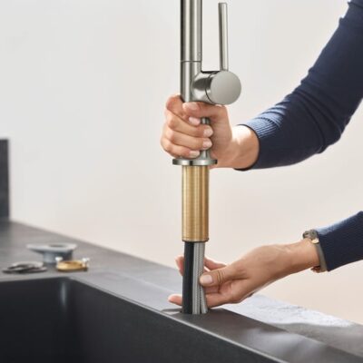 Hansgrohe Talis M54 keukenmengkraan U 220 draaibare uitloop edelstaal finish 72806800 6