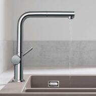 Hansgrohe Talis M54 keukenmengkraan uittrekbaar draaibaar chroom 72809000 Hansgrohe Talis M54 keukenmengkraan uittrekbaar draaibaar chroom 72809000