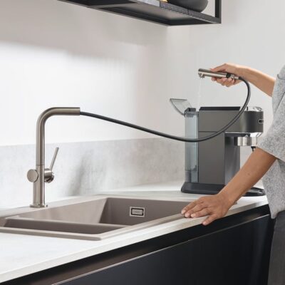 Hansgrohe Talis M54 keukenmengkraan uittrekbaar draaibaar edelstaal finish 72808800 4