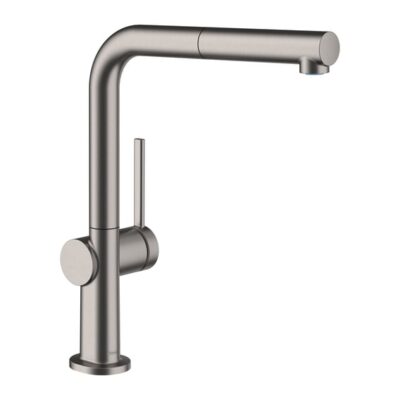 Hansgrohe Talis M54 keukenmengkraan uittrekbaar zwart chroom geborsteld 72808340 4