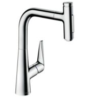 Hansgrohe Talis Select M51 keukenmengkraan uittrekbaar 2 straalsoorten chroom 72824000 Hansgrohe Talis Select M51 keukenmengkraan uittrekbaar 2 straalsoorten chroom 72824000