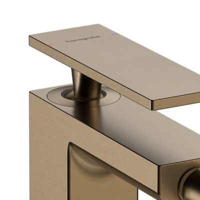 Hansgrohe Tecturis E bidetkraan met trekstang-afvoergarnituur brons geborsteld 73200140 5