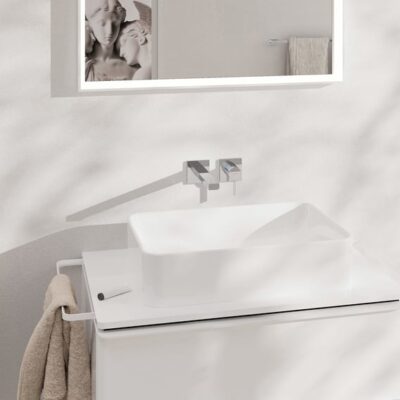 Hansgrohe Tecturis E eengreeps inbouw wastafelmengkraan met EcoSmart met altijd open afvoer chroom 73051000 4