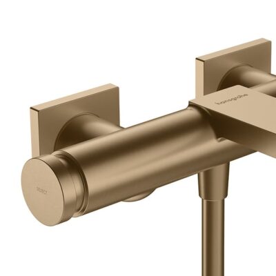 Hansgrohe Tecturis E eengreeps opbouw badmengkraan 2 verbruikers brons geborsteld 73420140 4