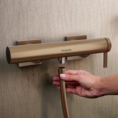 Hansgrohe Tecturis E eengreeps opbouw douchemengkraan 1 verbruiker brons geborsteld 73620140 8