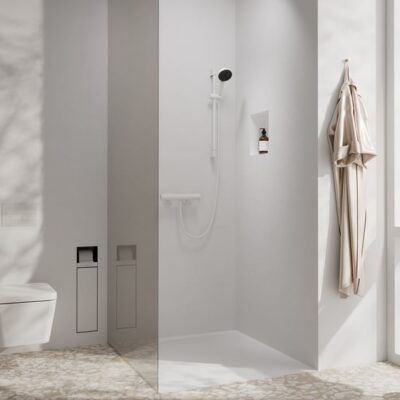 Hansgrohe Tecturis E eengreeps opbouw douchemengkraan 1 verbruiker mat-wit 73620700 7