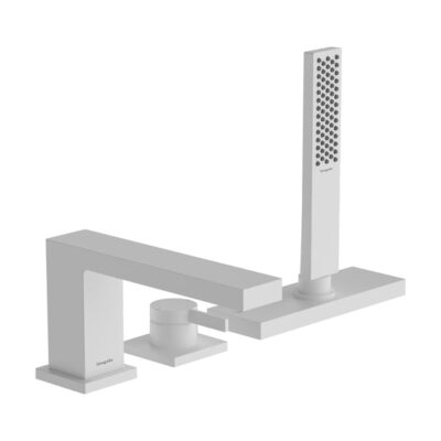 Hansgrohe Tecturis E eenhendel inbouw badrandkraan mat-wit 73443700 5