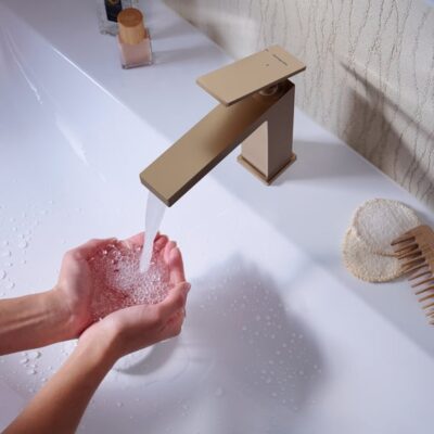 Hansgrohe Tecturis E wastafelkraan 110 CoolStart met EcoSmart brons geborsteld 73012140 5