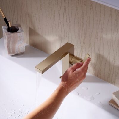 Hansgrohe Tecturis E wastafelkraan 110 Fine CoolStart met EcoSmart brons geborsteld 73021140 5