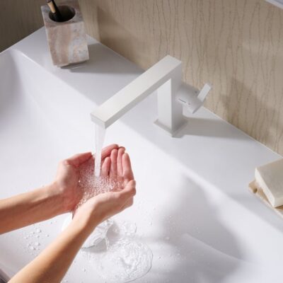 Hansgrohe Tecturis E wastafelkraan 110 Fine CoolStart met EcoSmart mat-wit 73021700 5