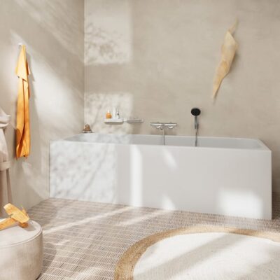Hansgrohe Tecturis S eengreeps opbouw badmengkraan 2 verbruikers chroom 73422000 6