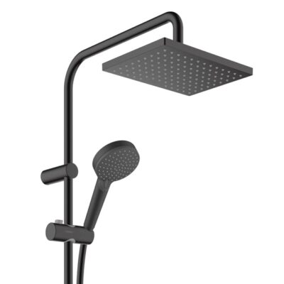 Hansgrohe Vernis Shape thermostatische opbouw regendoucheset met EcoSmart 230 x 170 mm mat-zwart 26097670 4