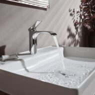 Hansgrohe Vivenis eengreeps wastafelmengkraan chroom met dichte greep en 1/2 aansluiting 75020000