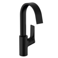 Hansgrohe Vivenis eengreeps wastafelmengkraan zwart met dichte greep en 1/2 aansluiting 75032670 Hansgrohe Vivenis eengreeps wastafelmengkraan zwart met dichte greep en 1/2 aansluiting 75032670