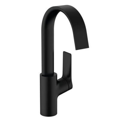 Hansgrohe Vivenis eengreeps wastafelmengkraan zwart met dichte greep en 1/2 aansluiting 75032670 6