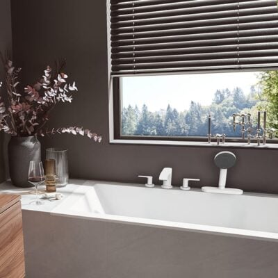 Hansgrohe Vivenis tweegreeps inbouw badrand mengkraan mat-wit 75444700 4