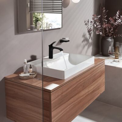 Hansgrohe Vivenis wastafelkraan 110 met EcoSmart met trekstang-afvoergarnituur mat-zwart 75020670 4
