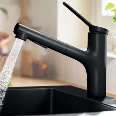 Hansgrohe Zesis M33 eengreeps keukenmengkraan 150 uittrekbaar mat-zwart 74800670 5