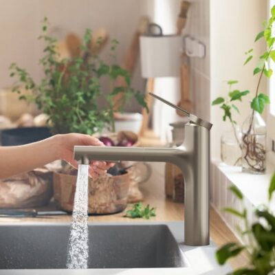 Hansgrohe Zesis M33 eengreeps keukenmengkraan 160 uittrekbaar 2 straalsoorten edelstaal 74822800 6