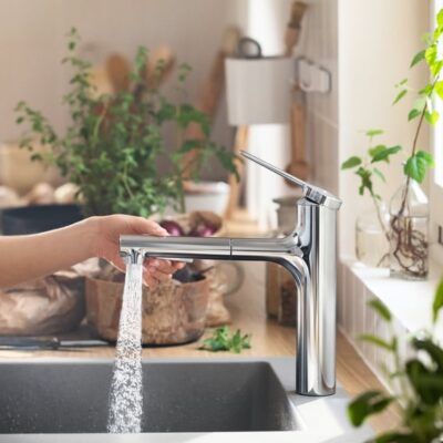 Hansgrohe Zesis M33 eengreeps keukenmengkraan 2 straalsoorten draaibaar uittrekbaar 2 standen chroom 74823000 7
