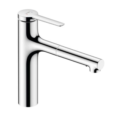 Hansgrohe Zesis M33 eengreeps keukenmengkraan 2 straalsoorten draaibaar uittrekbaar 2 standen chroom 74823000 8